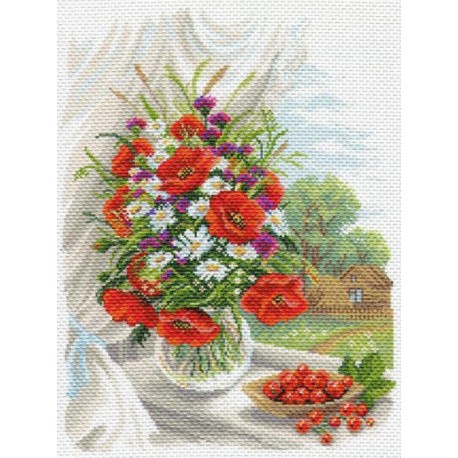 Полевые цветы Ткань с рисунком Матренин посад