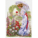В цветущем саду Канва с рисунком для вышивки Матренин посад