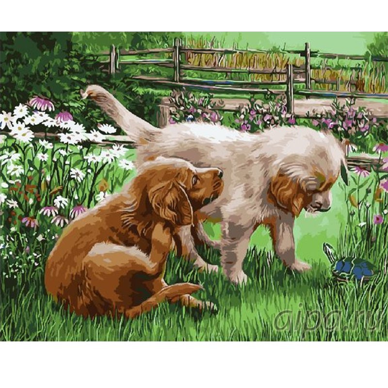 Распечатать раскраски для детей собаки и щенки