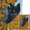 Черный кот Алмазная мозаика на подрамнике