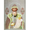 Канва с нанесенной схемой Святой Владимир Набор для вышивки бисером Вышиваем бисером
