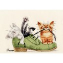 Котята в ботинке Юлии Корякиной Набор для вышивания Золотое Руно