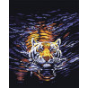 Плывущий тигр Раскраска по номерам акриловыми красками на холсте Iteso