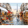Прогулка по Парижу Раскраска картина по номерам акриловыми красками на холсте 