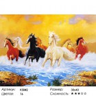 Количество цветов и сложность Лошади Раскраска картина по номерам акриловыми красками Color Kit