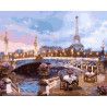 Вечер в Париже Раскраска картина по номерам акриловыми красками на холсте