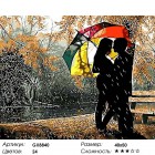 Количество цветов и сложность Под разноцветным зонтом Раскраска картина по номерам акриловыми красками на холсте