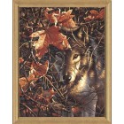 * Волк в осеннем лесу 91362 Раскраска по номерам Dimensions