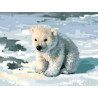 Милый медвежонок Раскраска картина по номерам акриловыми красками на холсте