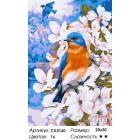 Весенние пташки Раскраска картина по номерам акриловыми красками на холсте