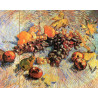 Натюрморт с яблоками и виноградом. Ван Гог Картина по номерам на дереве