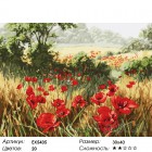 Количество цветов и сложность Маковое поле Раскраска картина по номерам на холсте