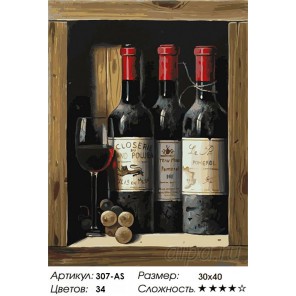 Количество цветов и сложность Коллекционное вино Раскраска картина по номерам на холсте Белоснежка