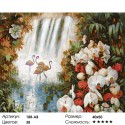 Райский сад Раскраска картина по номерам на холсте Белоснежка
