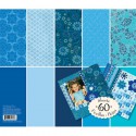 Голубой тон (Базовые цвета) 31х31см Набор бумаги для скрапбукинга, кардмейкинга K&Company