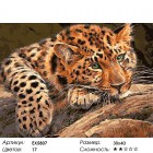 Количество цветов и сложность Мечтательный леопард Раскраска картина по номерам на холсте