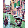 Любимая Венеция Раскраска по номерам на холсте Menglei