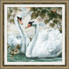 Белые лебеди Набор для вышивания Риолис