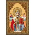 Святой Николай Чудотворец Алмазная частичная мозаика на подрамнике Color Kit
