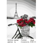 Количество цветов и сложность С любовью из Парижа Раскраска картина по номерам на холсте