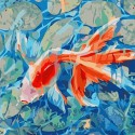 Рыбка желаний Раскраска - открытка по номерам с декором Color Kit
