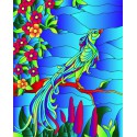 Райская птица Набор с рамкой для создания картины-витража Color Kit