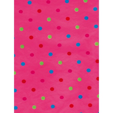 Круги разноцветные на розовом Бумага для декопатча Decopatch