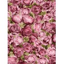 Розовые розы на мадженте Бумага для декопатча Decopatch