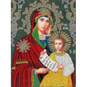 Богородица Утоли моя Печали Набор для частичной вышивки бисером Вышиваем бисером