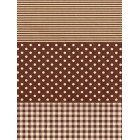 Полоска/ Горох/ Клетка коричневая Бумага для декопатча Decopatch