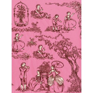 19 век черно-розовый Бумага для декопатча Decopatch
