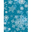 Снежинки на голубом Бумага для декопатча Decopatch
