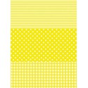 Полоска/ Горох/ Клетка желтый Бумага для декопатча Decopatch