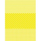 Полоска/ Горох/ Клетка желтый Бумага для декопатча Decopatch