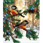 Птички в лесу Набор для вышивания бисером МП Студия