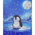 Пингвин Канва с рисунком для вышивки бисером Конек