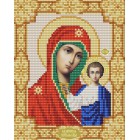 Казанская Богородица Канва с рисунком для вышивки бисером Конек