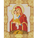 Почаевская Богородица Канва с рисунком для вышивки бисером Конек