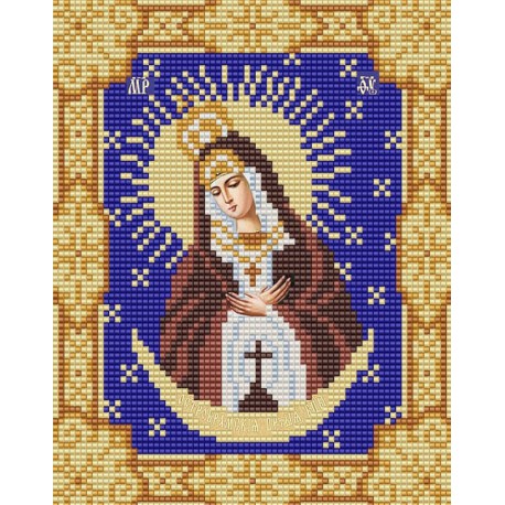 Острабрамская Богородица Канва с рисунком для вышивки бисером Конек