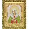 Пример оформления в рамке Богородица Умиление Канва с рисунком для вышивки бисером Конек 9120