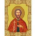 Святой Виктор Канва с рисунком для вышивки бисером Конек