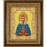 Пример оформления в рамке Святая Елена Канва с рисунком для вышивки бисером Конек 9152