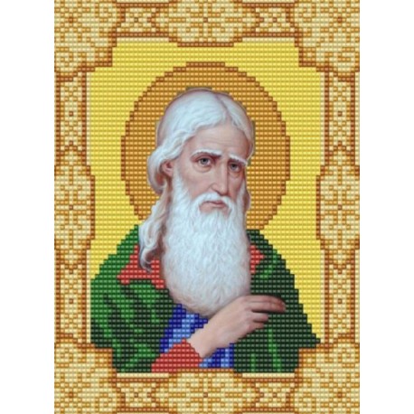 Святой Алексий Канва с рисунком для вышивки бисером Конек
