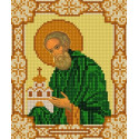 Святой Никон Радонежский Канва с рисунком для вышивки бисером Конек