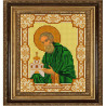 Пример оформления в рамке Святой Никон Радонежский Канва с рисунком для вышивки бисером Конек 9182