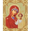 Казанская Богородица Канва с рисунком для вышивки бисером Конек
