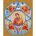Богородица Неопалимая Купина Канва с рисунком для вышивки бисером Конек