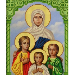 Святые Вера, Надежда, Любовь и София Канва с рисунком для вышивки бисером Конек