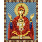 Богородица Неупиваемая Чаша Канва с рисунком для вышивки бисером Конек