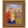 Пример оформления в рамке Богородица Трёх радостей Канва с рисунком для вышивки бисером Конек 9245